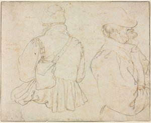 Två böhmiska bönder i halvlängd, ca. 1605-1610. av Roelant Savery