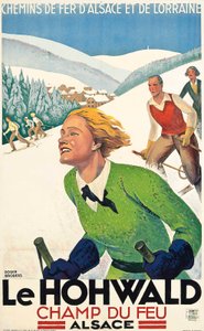 Le Hohwald, ca 1930 (färglitografi)