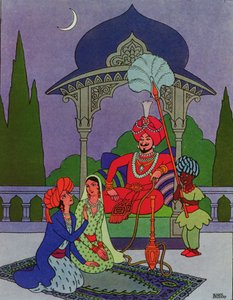 Sedan började Scheherazade sin berättelse, från "Tusen och en natt