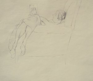 Nina Hamnett Reading, ca 1917