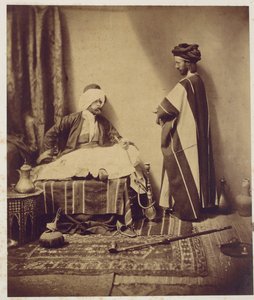 Ett samtal medan du röker, 1858 av Roger Fenton
