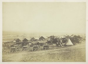 Artillerivagnar, Balaklava i fjärran av Roger Fenton