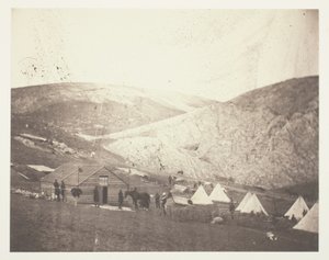 Läger för 4:e dragongardet, nära Karyni av Roger Fenton