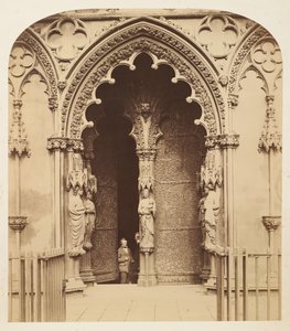 Central dörröppning, västportik, Lichfields katedral av Roger Fenton