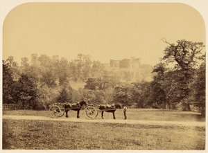 Hardwick Hall, från parken av Roger Fenton