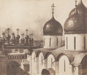 Moskva, kyrkornas kupoler i Kreml av Roger Fenton