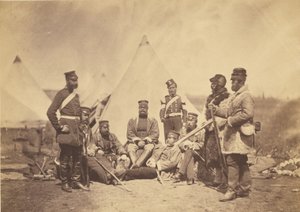 Officerare och män från 89:e regementet. av Roger Fenton