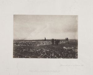 Officerare på utkik vid Cathcarts Hill av Roger Fenton