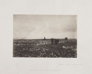 Officerare på utkik vid Cathcarts Hill, 1855. av Roger Fenton