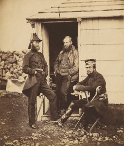 Officerare i generalmajor Sir G. Browns stab av Roger Fenton