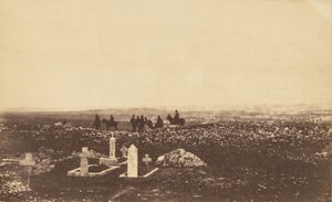 Poliser på utkik vid Cathcarts Hill av Roger Fenton