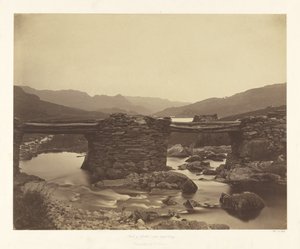 Pont-y-Garth, nära Capel Curig av Roger Fenton