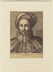 Reproduktion av en gravyr av Marc Antonio över ett porträtt av Tizian. av Roger Fenton