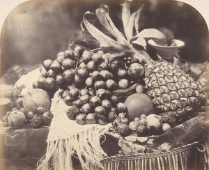 Stilleben med frukt, 1860. av Roger Fenton