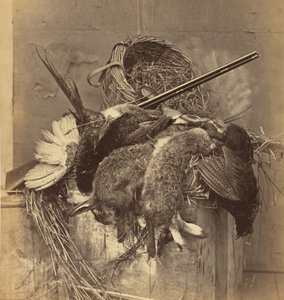 [Stilleben med vilt och pistol] av Roger Fenton