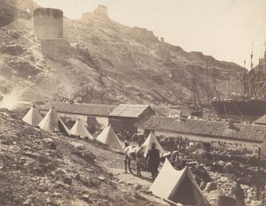 Det genuesiska slottet, Balaklava, 1855. av Roger Fenton