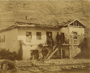 Det gamla postkontoret, Balaklava. av Roger Fenton