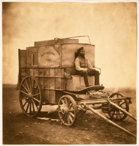 The Photographers Van med Marcus Sparling på Krim, 1855 (salttryck) av Roger Fenton