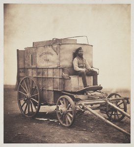 Fotografens skåpbil med Marcus Sparling på Krim, 1855 av Roger Fenton