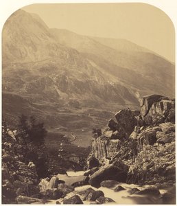 Utsikt från Ogwenfallen in i Nan Francon av Roger Fenton