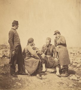 Zouaver och linjesoldater. av Roger Fenton