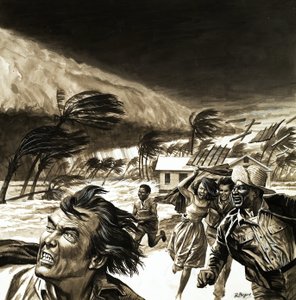 En flodvåg drabbar Karibien av Roger Payne