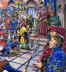 The Men who Ruled Burgundy, från "Dynasties of Destiny" (gouache på papper)