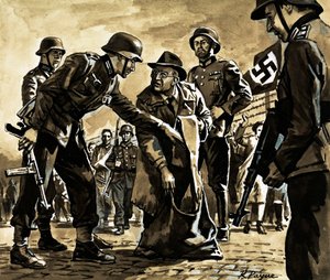 "Förrädaren" som fick världen att skratta, P G Wodehouse (gouache på papper) av Roger Payne