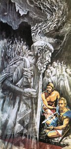 Tiresias varnar Odysseus för framtiden av Roger Payne