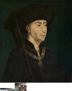Porträtt av Filip den gode (olja på panel)