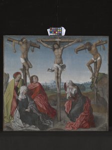 Korsfästelse (olja på trä) av Rogier van der Weyden