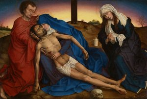 Pieta, ca 1441 (olja på panel) av Rogier van der Weyden