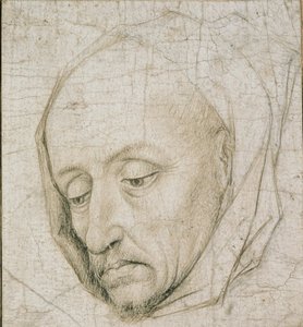 Studie av en gammal mans huvud, 1400-talet av Rogier van der Weyden