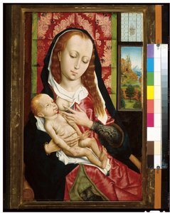 Jungfrun och barnet, ca 1480 av Rogier van der Weyden