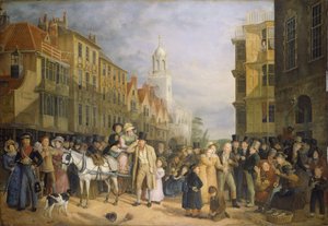 The Stoppage of the Bank, c.1827 (olja på panel)