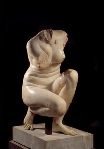 Afrodite sitter på huk. Marmorskulptur från 200-talet e.Kr. Sol. 0,71 m Paris, Louvren. av Roman