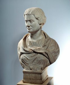 Art of Ancient Rome: Byst av Melitine, gudarnas mors förinna till pirén. Skulptur omkring 162. Paris, Louvren av Roman