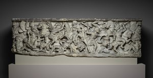 Stridssarkofag, ca 190 (marmor) av Roman