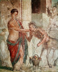 Kentaur under Pelops och Hippodamias bröllop (fresk av Roman