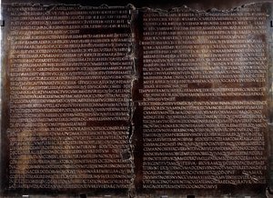 Claudienne-bordet: tal av Claude (Claudius eller Clodio av Roman