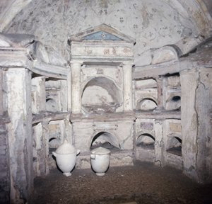 Columbarium - Pomponius Hylax grav av Roman
