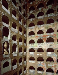 Columbarium of the Vigna Codini, början av 1:a århundradet (fotografi) av Roman