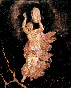 Dansare med tamburin (fresk av Roman