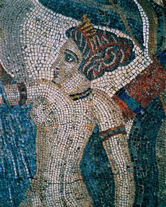 Diana badar, 2:a-3:e århundradet (mosaik) av Roman