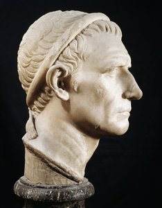 Chef för Antiochus III den store (marmorskulptur) av Roman