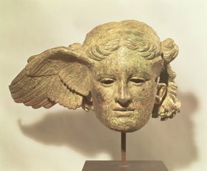 Head of Hypnos, eller Sleep, 1:a-2:a århundradet e.Kr. kopia av ett hellenistiskt original, hittat i Civitella d