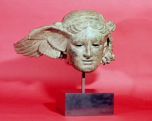 Head of Hypnos, eller Sleep, kopia av ett hellenistiskt original, 1:a-2:a århundradet e.Kr. (brons)
