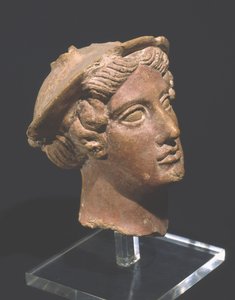 Huvudet av Merkurius, från Temple of Vignole o Falerii (marmor)