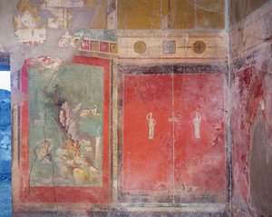 Herkules i Hesperidernas trädgård, från prästen Amandus hus, ca 15 f.Kr.-50 e.Kr. av Roman