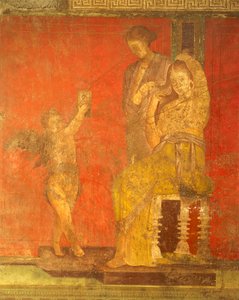 Initiationsriter av Dionysos-kulten, fresk från Villa Dei Misteri av Roman